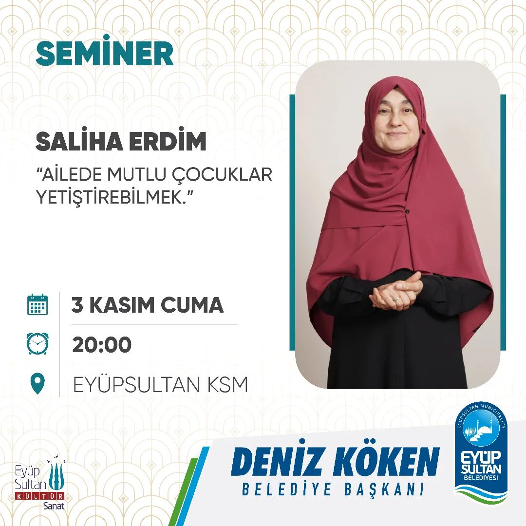 Eyüp Kültür Sanat - Saliha Erdim Semineri